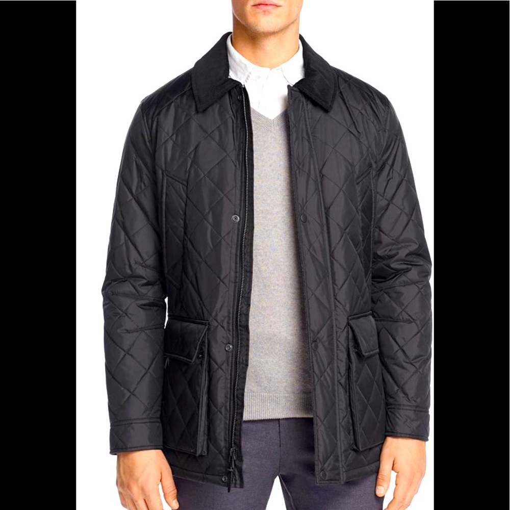 Cole Haan quilted Elbow-patch jacket 🧔